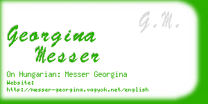 georgina messer business card